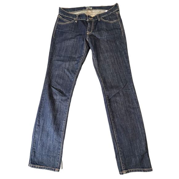 Old Navy The Diva Jeans Womens Size 8 Regular Blue Dark Wash Boot Cut Low Rise - Picture 2 of 16